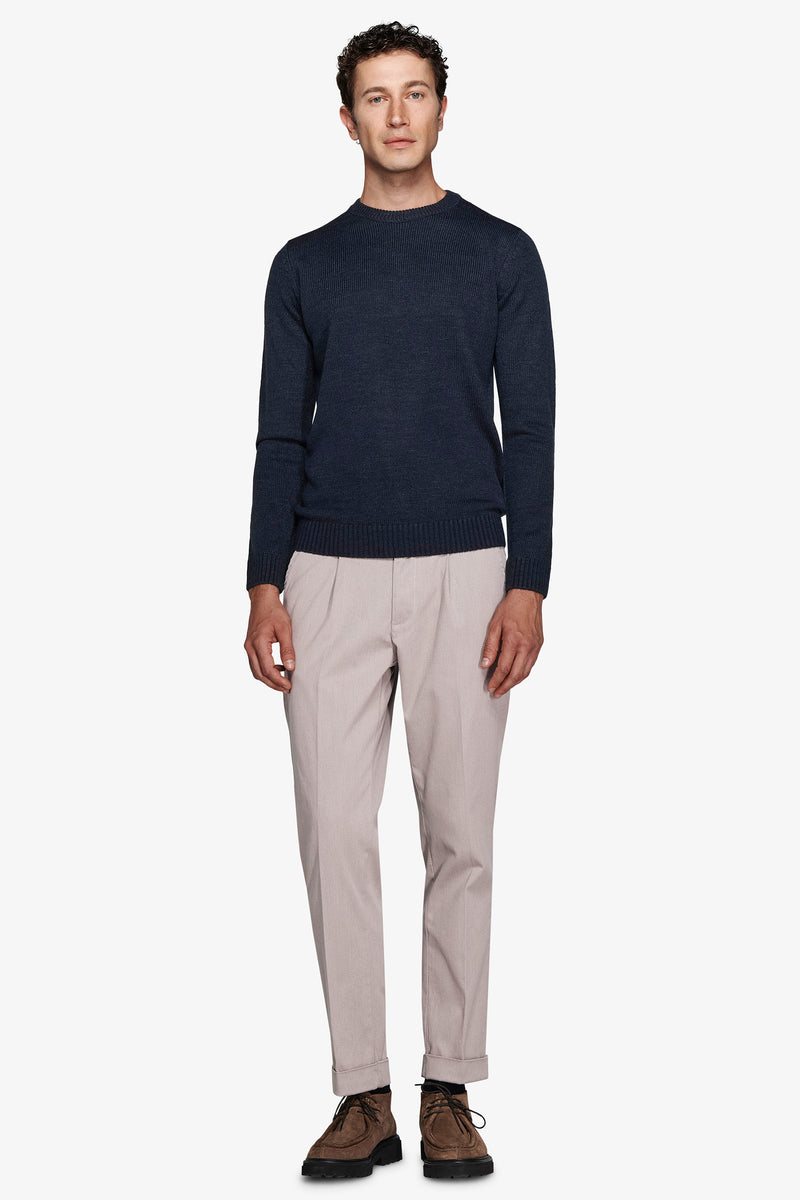 Maglia girocollo effetto lambswool avion