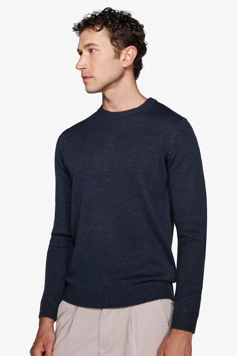 Maglia girocollo effetto lambswool avion