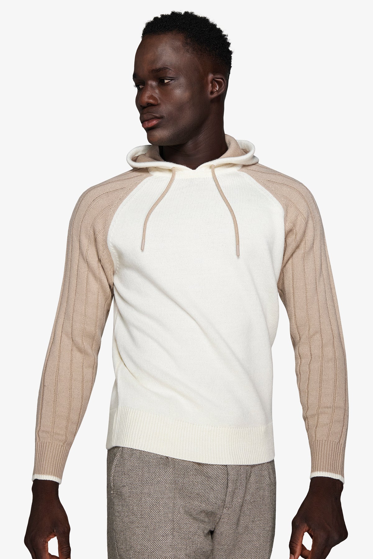 Maglia costa inglese panna DNJ