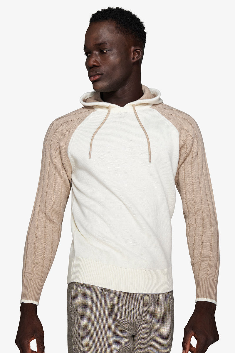 Maglia costa inglese panna DNJ