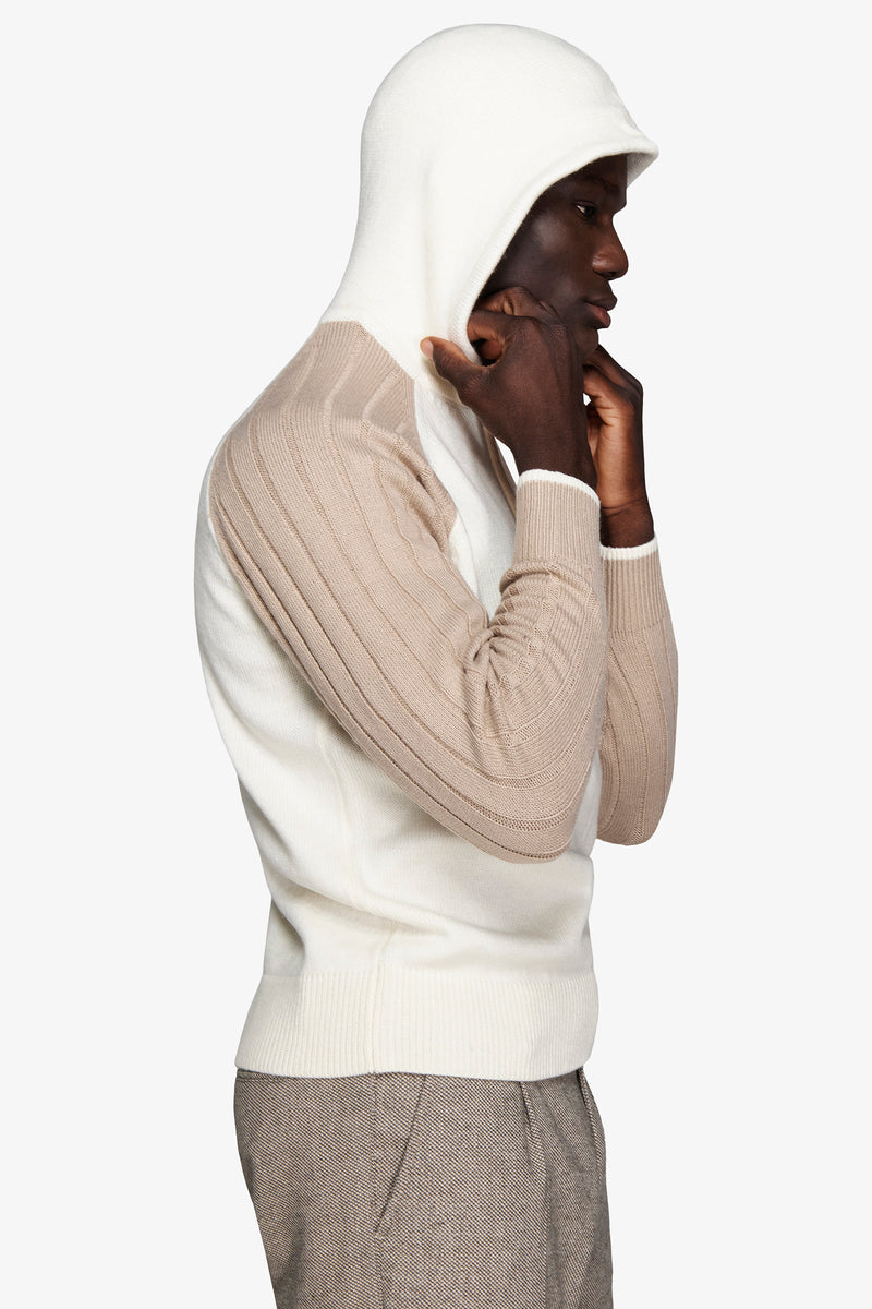 Maglia costa inglese panna DNJ