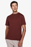T-shirt in cotone leggero bordeaux