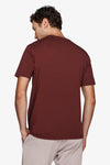 T-shirt in cotone leggero bordeaux