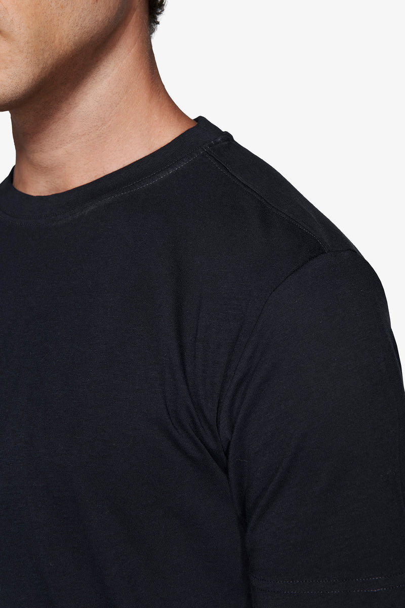 Blue light cotton t-shirt