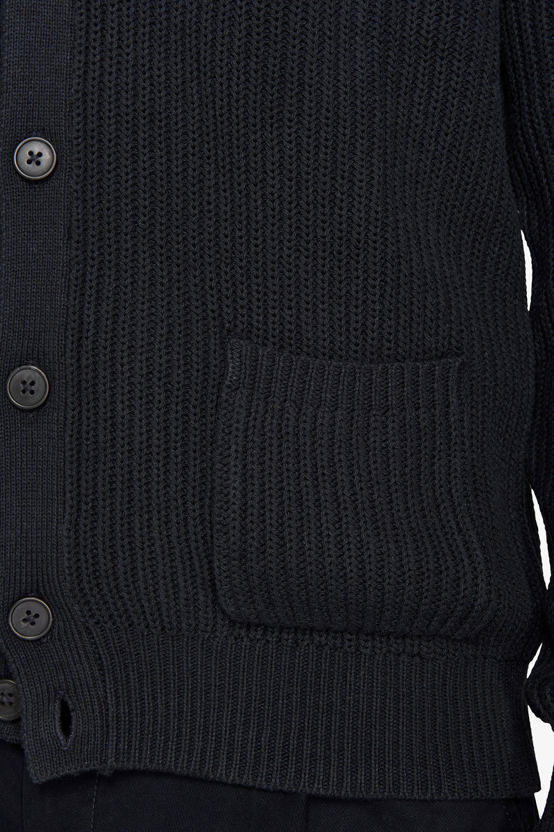 Cardigan costa inglese blu