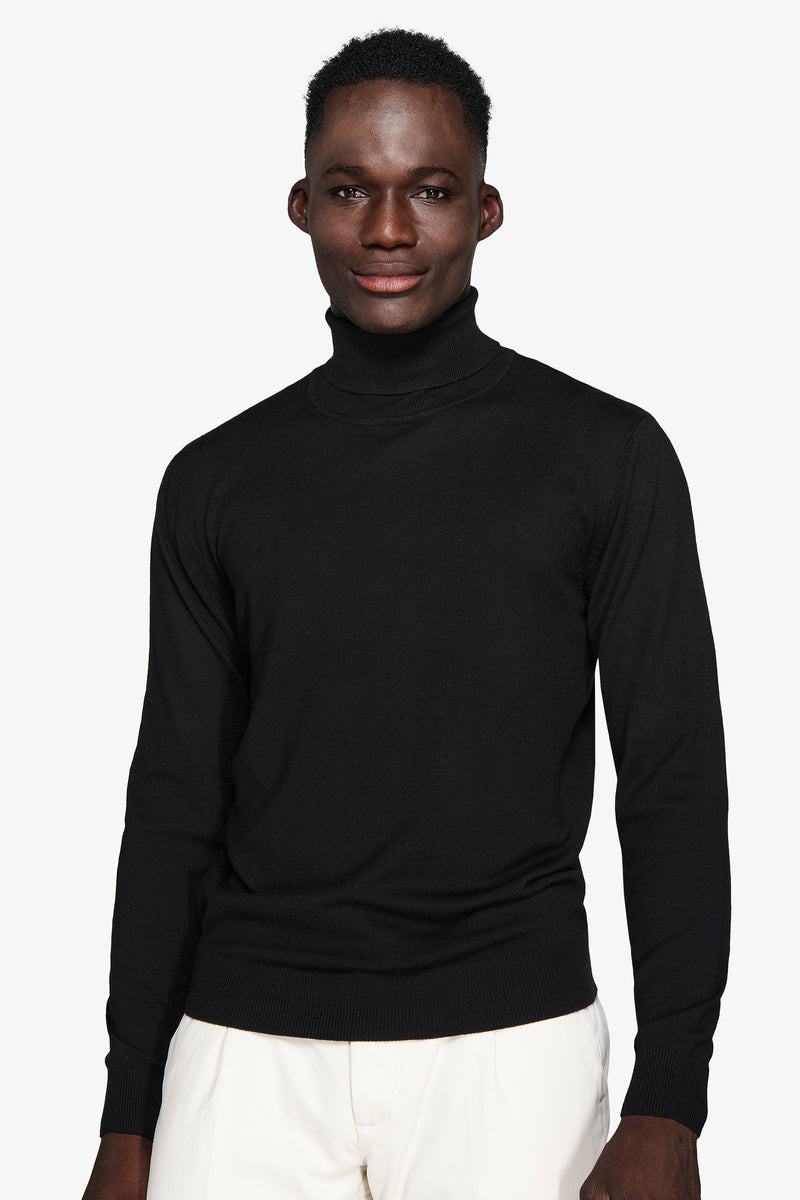 Maglia dolcevita basic nera