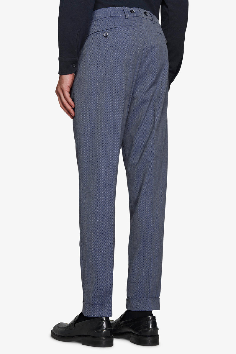 Pantaloni Herringbone carta da zucchero