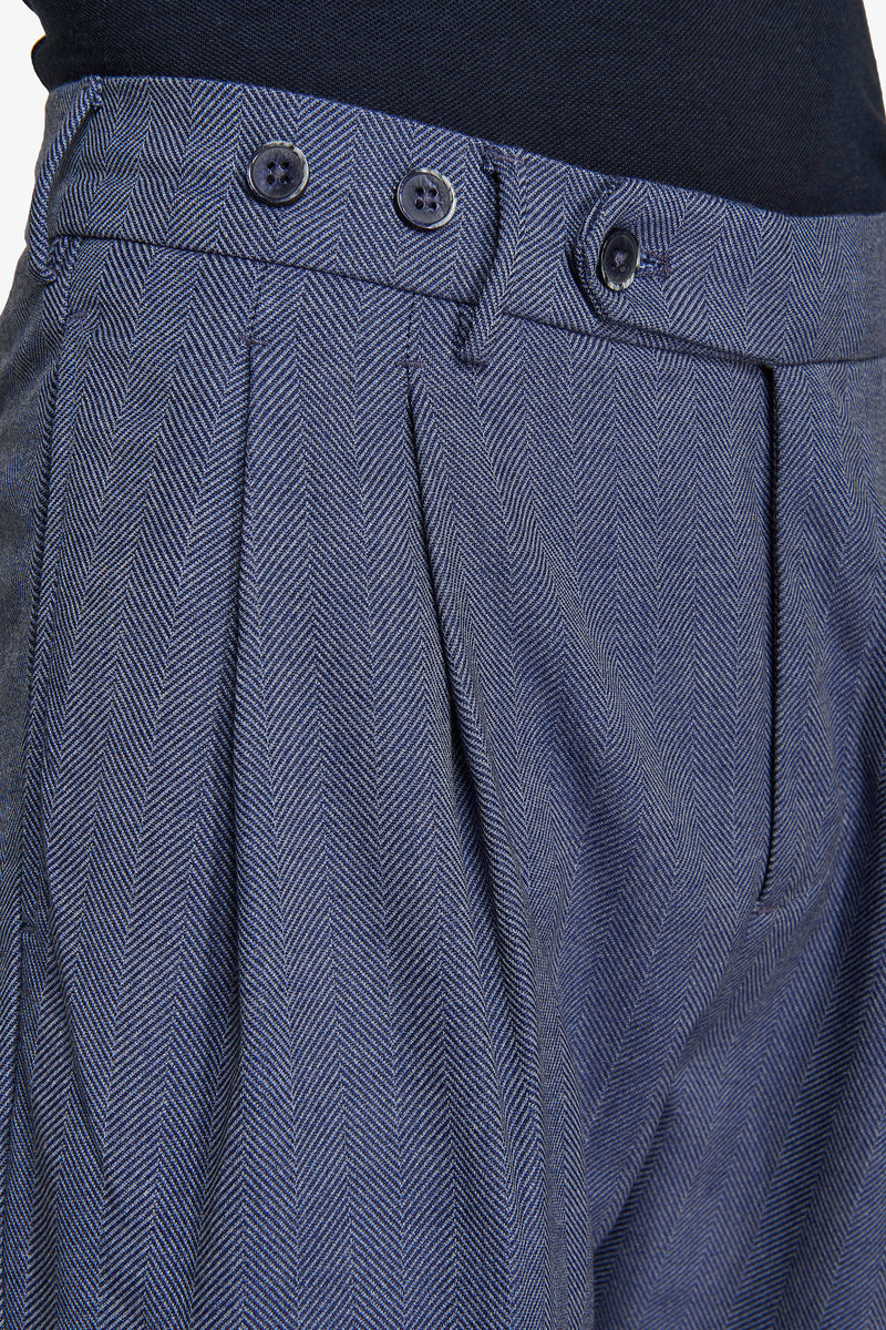 Pantaloni Herringbone carta da zucchero