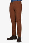 Pantaloni chino gabardina cammello