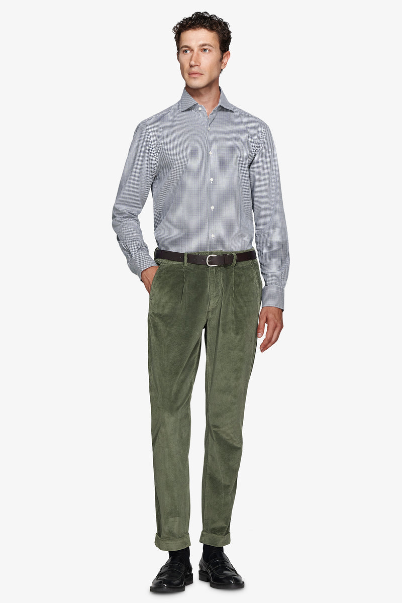 Green Pied de Poule shirt