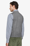 Gilet doppiopetto in maglia grigio