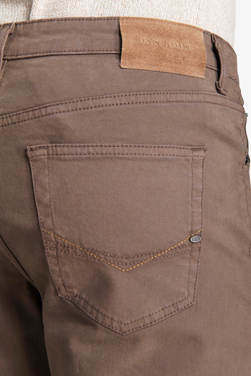 Pantalon 5 poches taupe