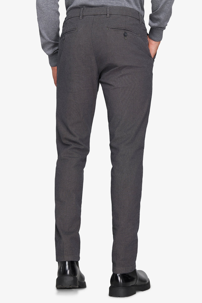 Pantalon armuré gris moyen