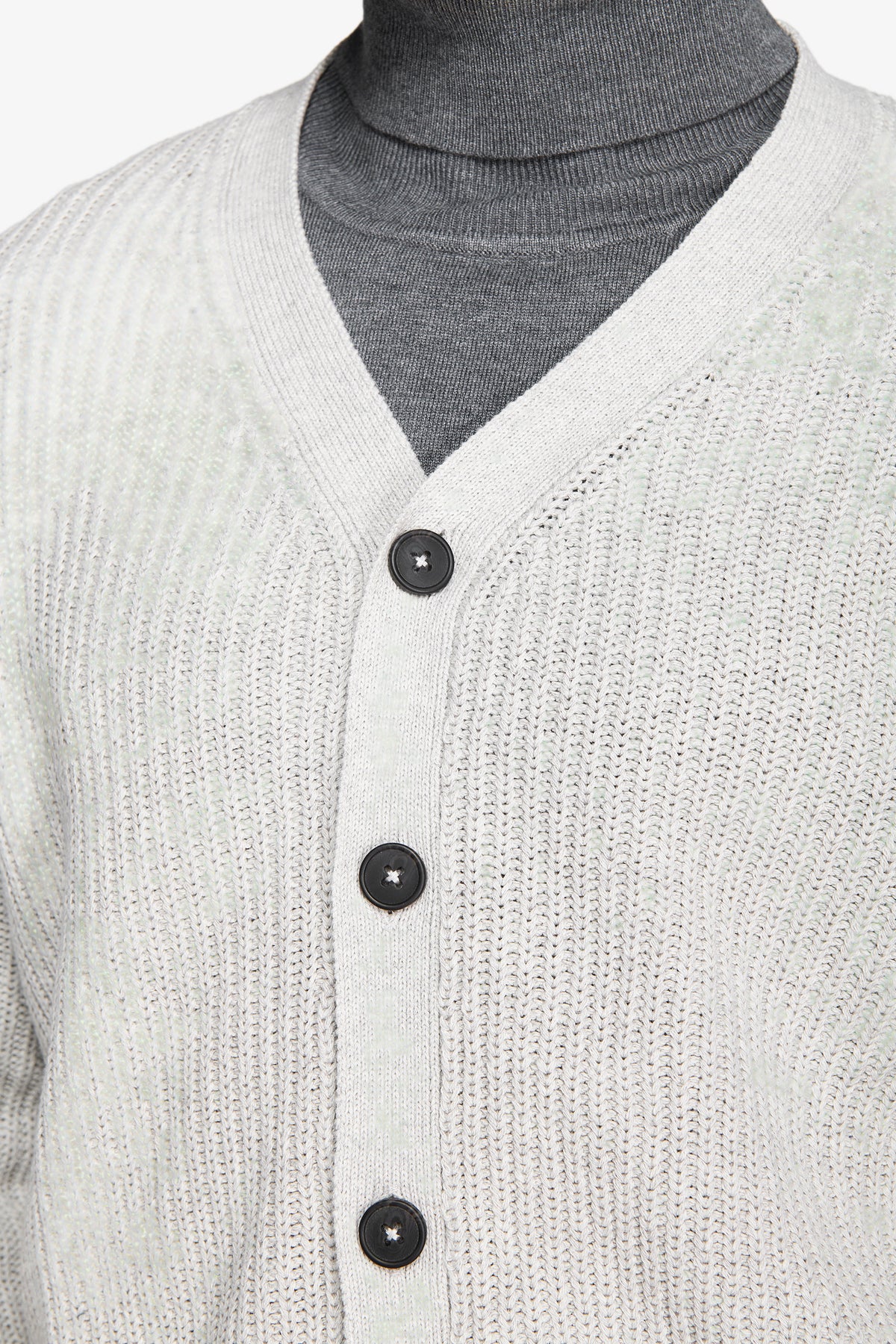 Cardigan costa inglese grigio chiaro