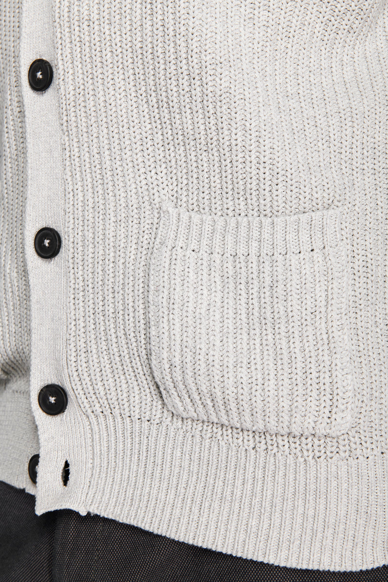 Cardigan costa inglese grigio chiaro