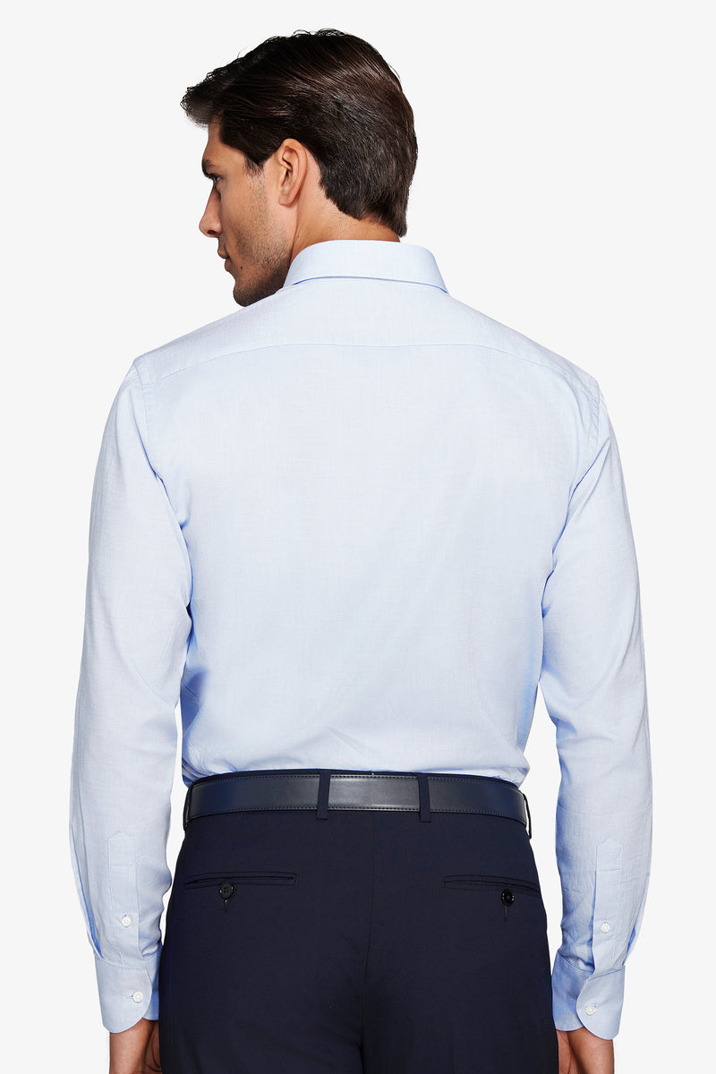 Camicia oxford button down azzurra