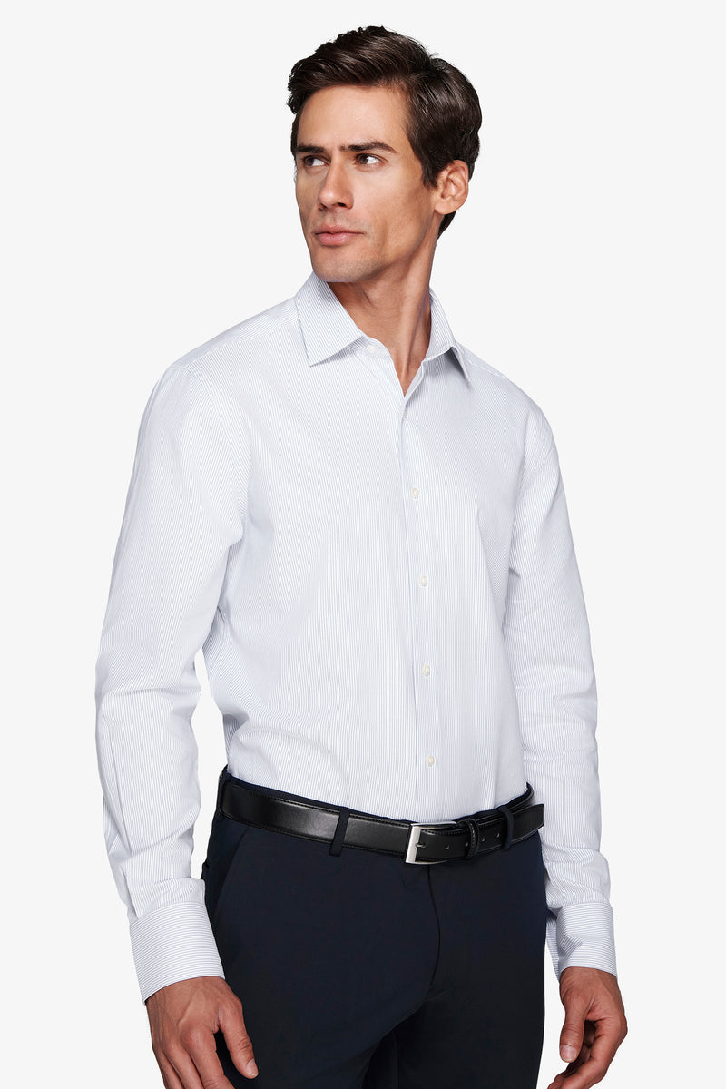 Camicia riga sottile strutturata