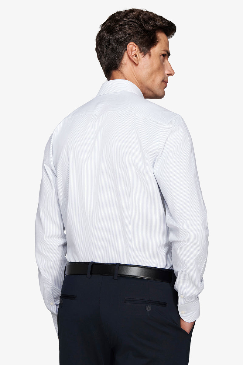 Camicia riga sottile strutturata