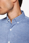 Powder blue needlecord corduroy shirt