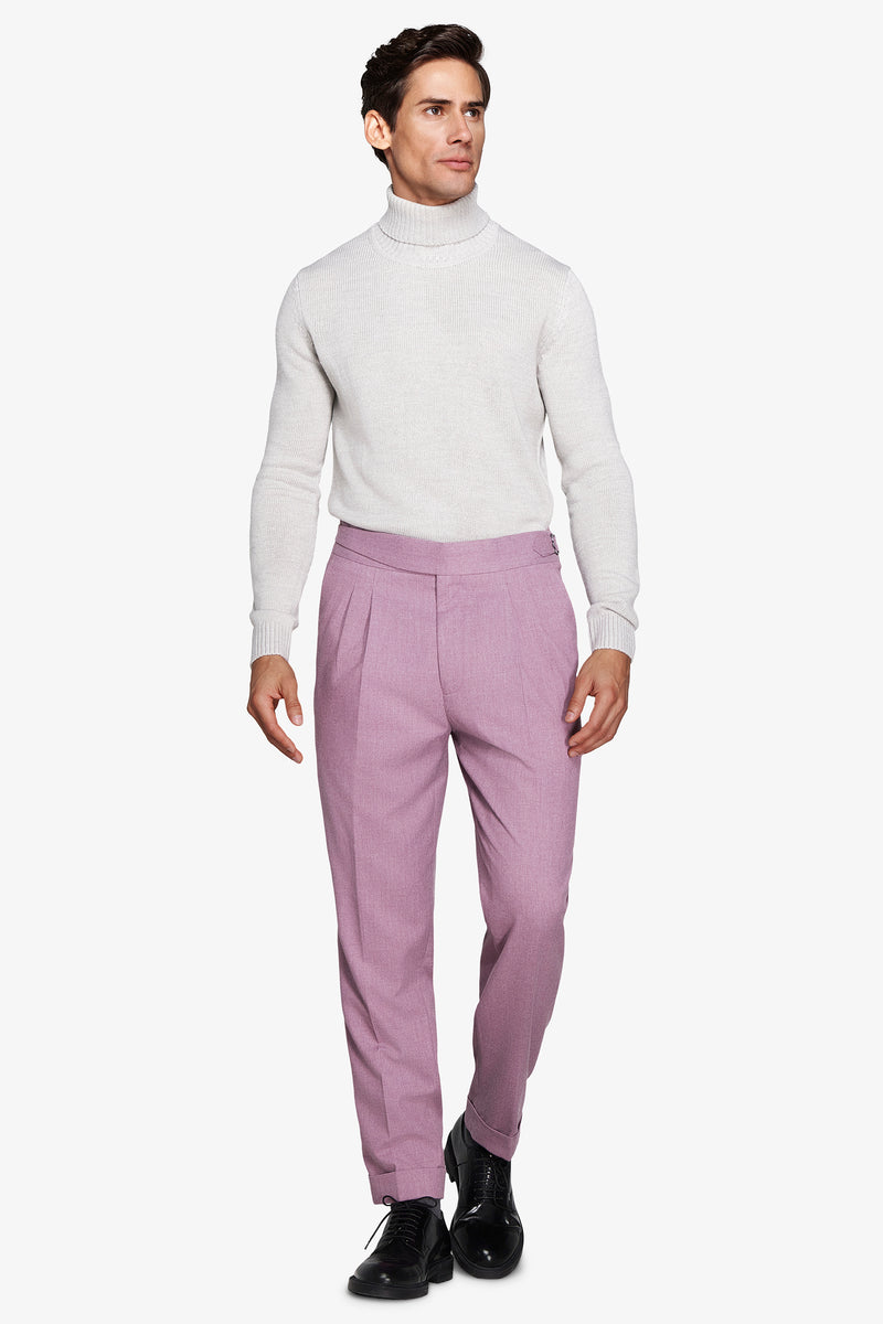 Maglia dolcevita effetto lambswool grigio chiaro