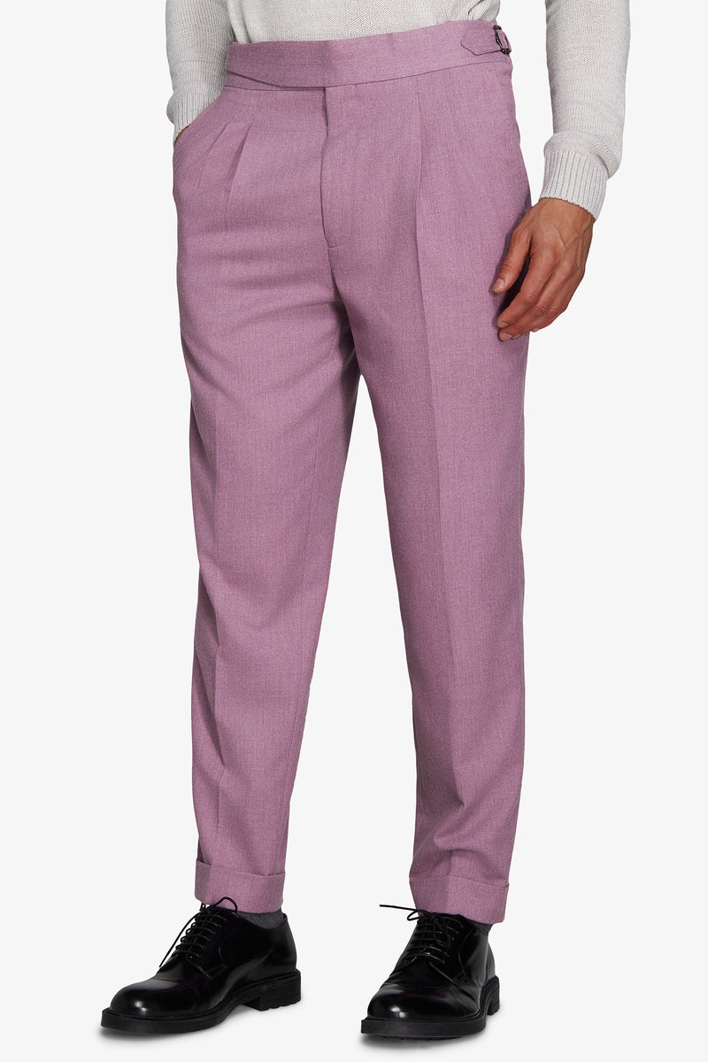 Pantaloni effetto flanella cipolla