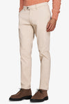 Pantaloni chino gabardina cream