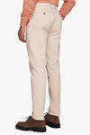 Pantaloni chino gabardina cream