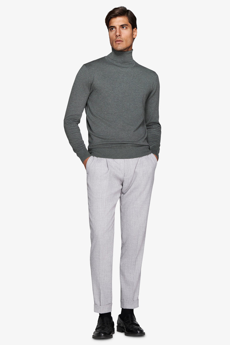 Maglia dolcevita basic verde