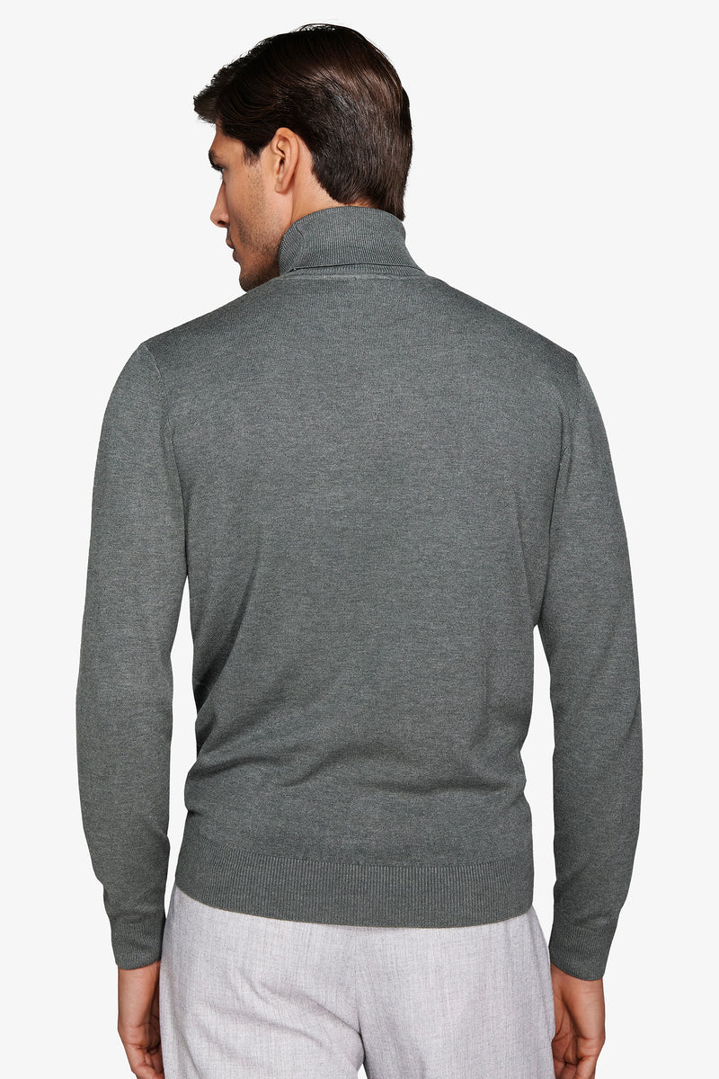 Maglia dolcevita basic verde