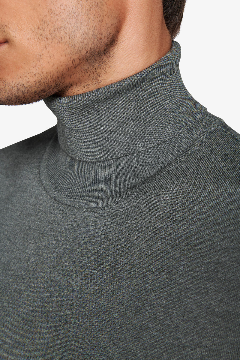 Maglia dolcevita basic verde