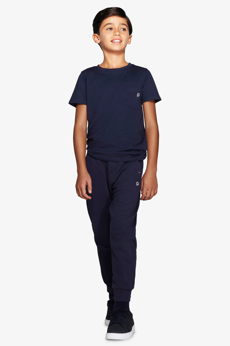 Camiseta basic con bolsillo azul Kids