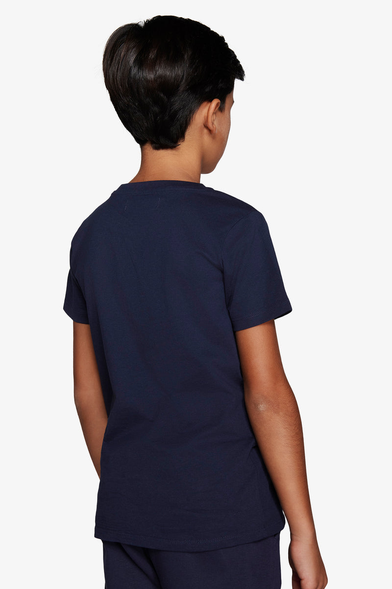 Camiseta basic con bolsillo azul Kids