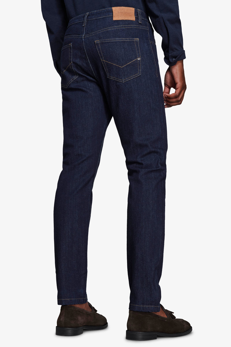 Pantaloni denim blu scuro