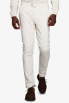 Pantaloni chino gabardina off white