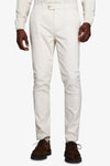 Pantaloni chino gabardina off white