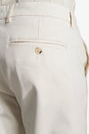 Pantaloni chino gabardina off white
