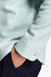Overshirt effetto flanella verde acqua