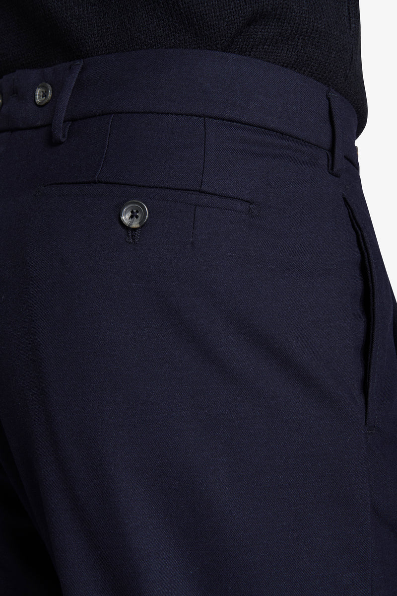 Pantaloni doppia pinces blu