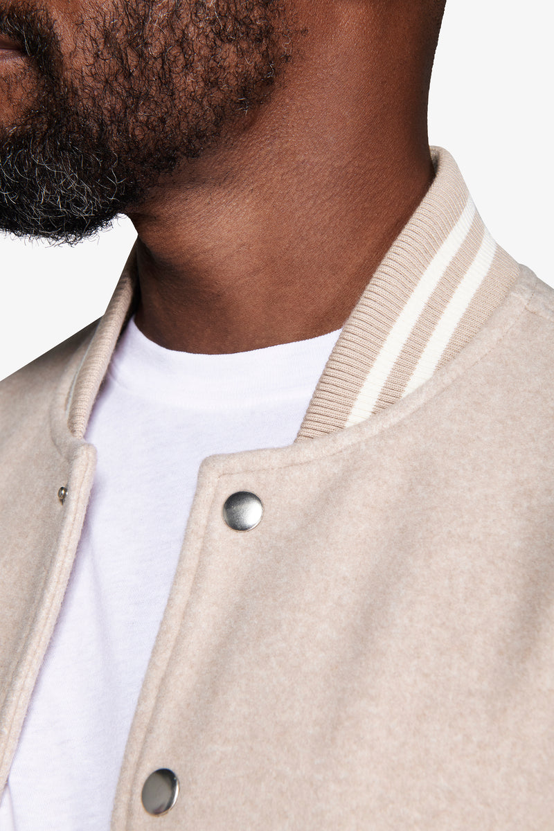 Bomber con profili e maniche in contrasto corda DNJ