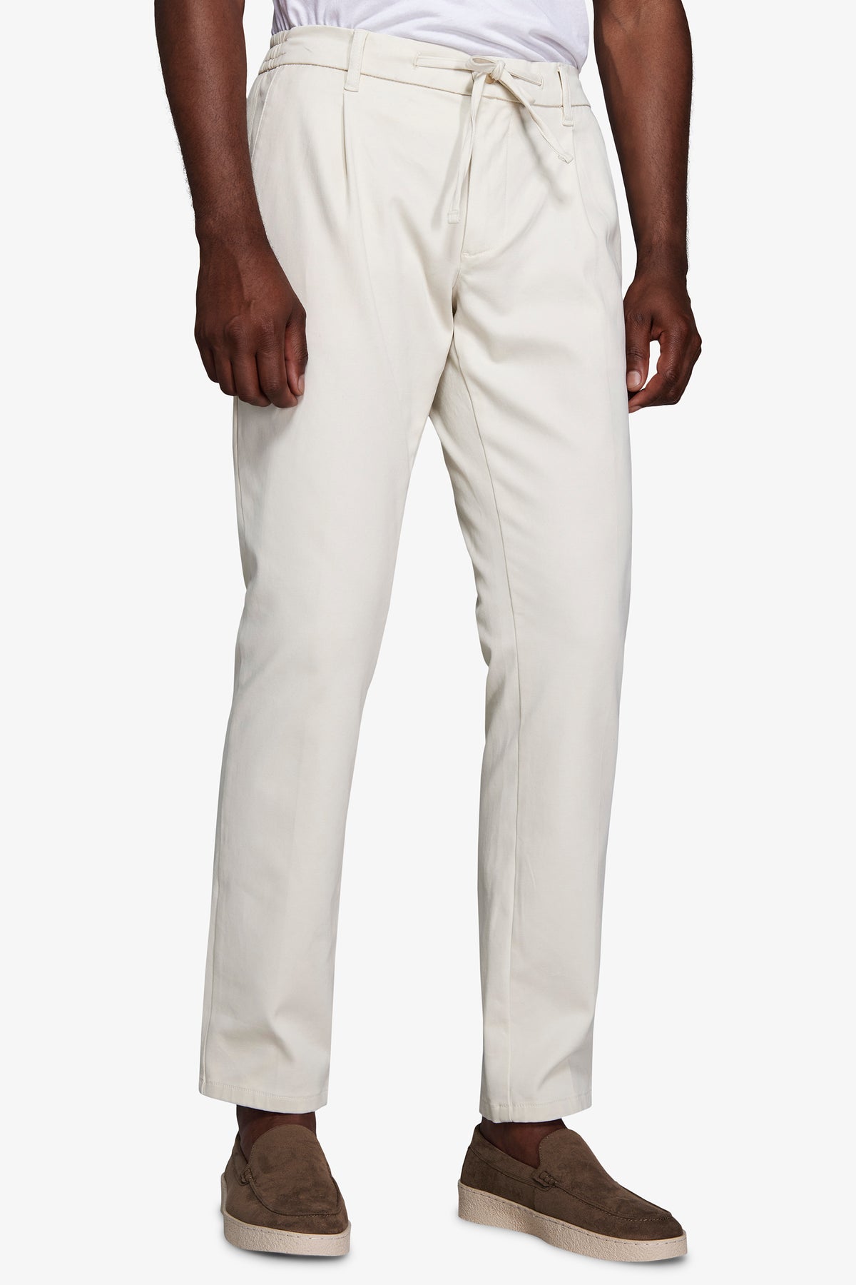 Pantalaccio jersey stretch panna