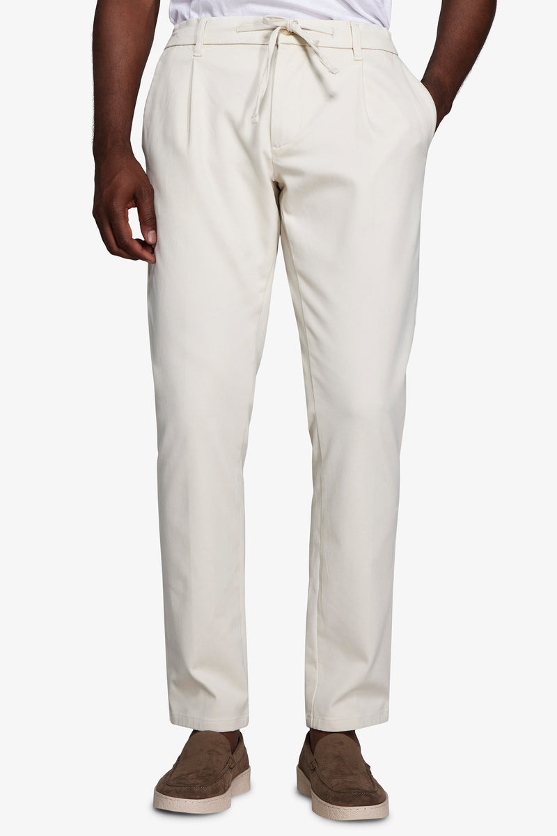 Pantalaccio jersey stretch panna