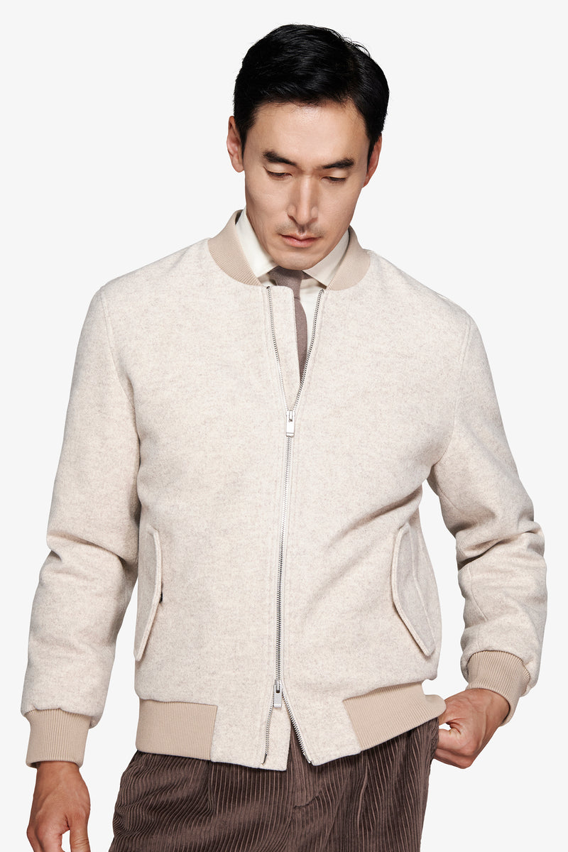 Bomber effetto flanella corda