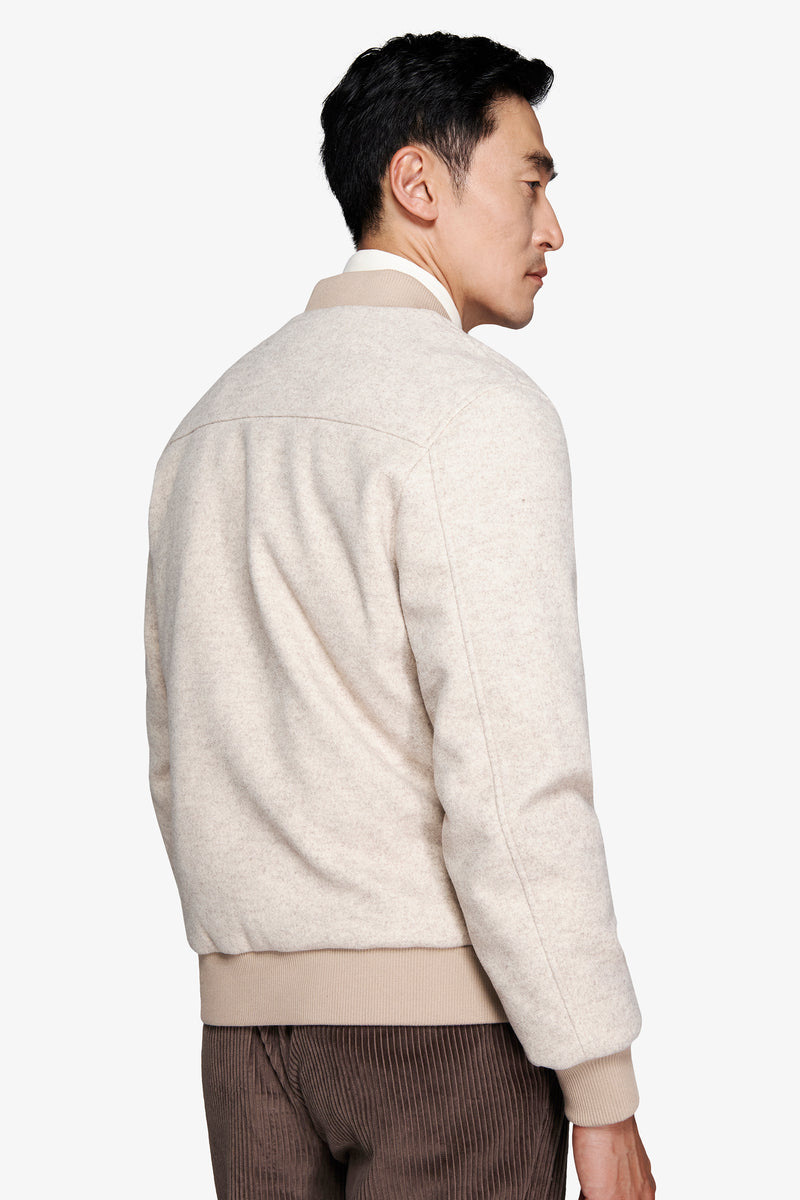 Bomber effetto flanella corda