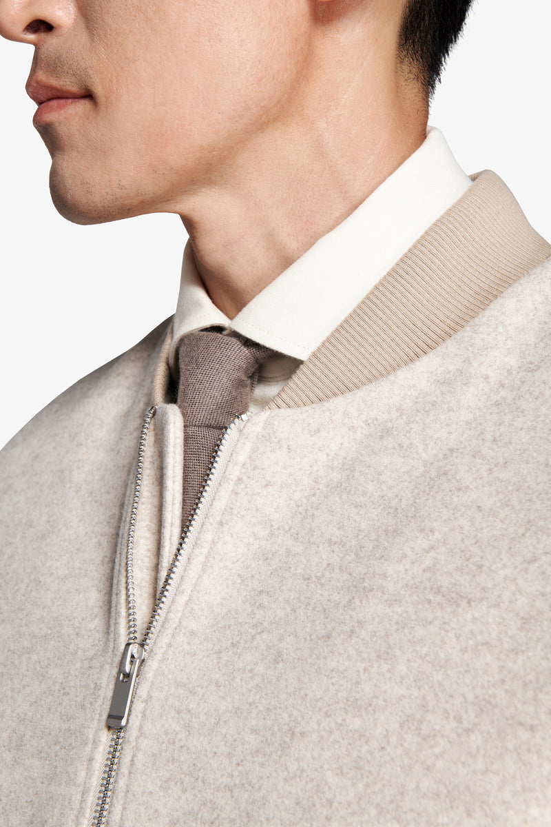 Bomber effetto flanella corda