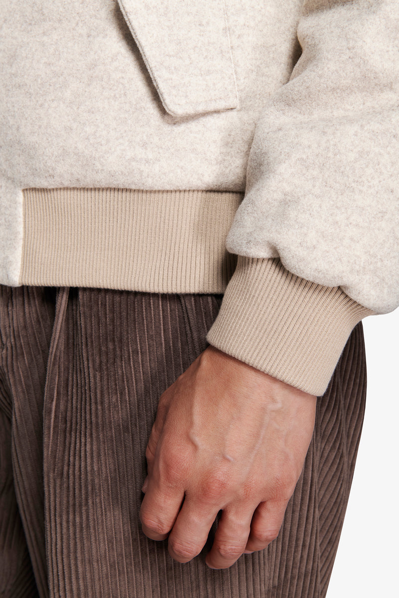 Bomber effetto flanella corda