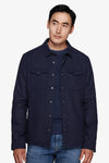 Avion melange flannel-effect overshirt