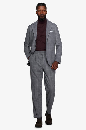 Gray check blazer