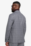 Giacca finestrata grigio medio