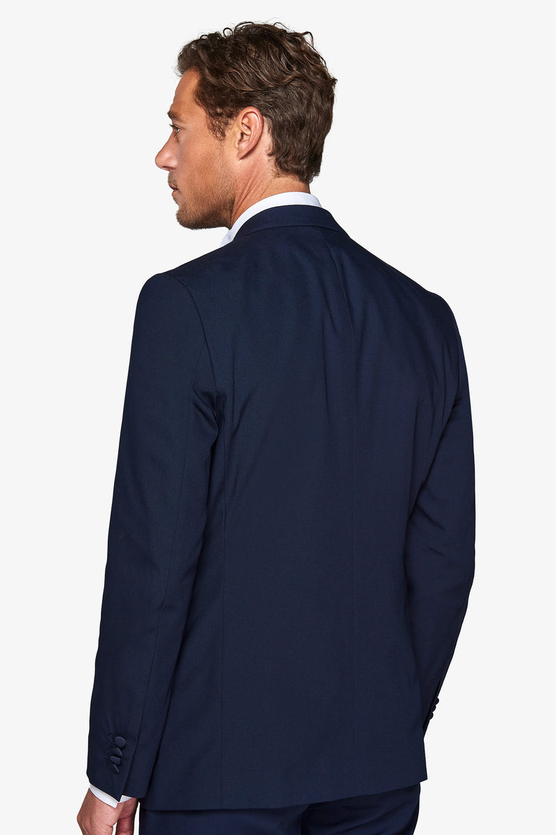 Abito smoking rever a lancia blu-Dan John