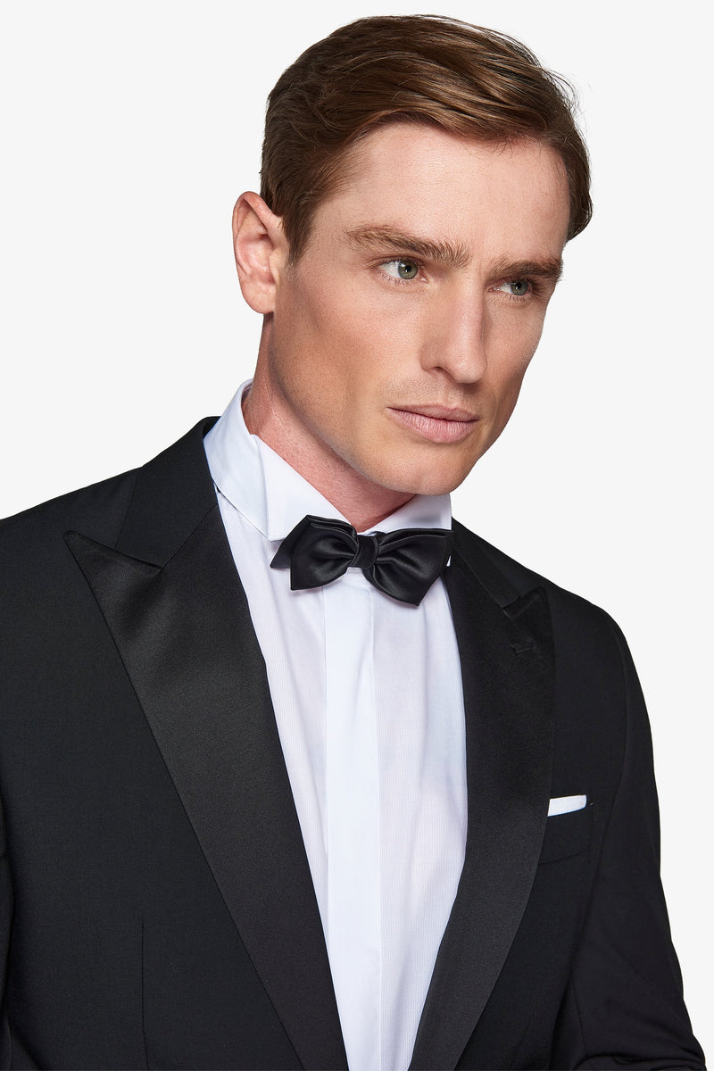 Abito smoking rever a lancia nero-Dan John